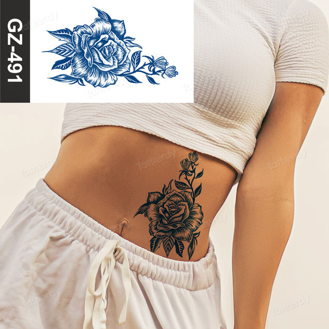 Skanto | Blooming Flower Orchid Semi-Permanent Midlertidig Tatovering