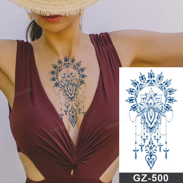 Skanto | Blooming Flower Orchid Semi-Permanent Midlertidig Tatovering