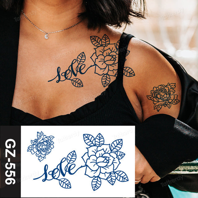 Skanto | Blooming Flower Orchid Semi-Permanent Midlertidig Tatovering
