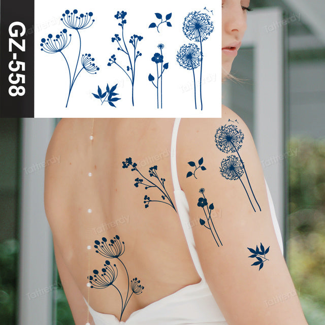 Skanto | Blooming Flower Orchid Semi-Permanent Midlertidig Tatovering