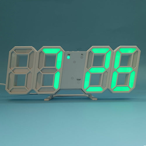 3D LED Moderne Digitale Alarm Vekkerklok | Skanto