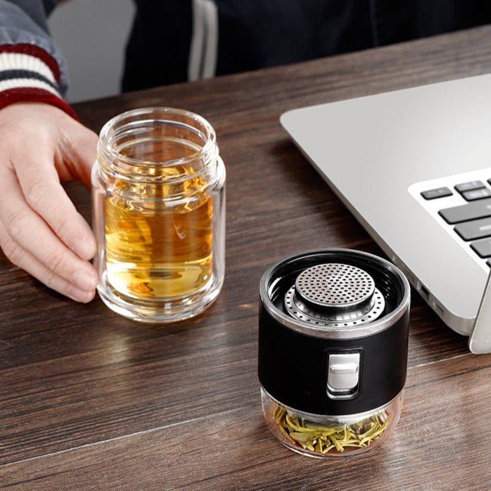Skanto | Dobbel Glass Te Infuser Termosflaske