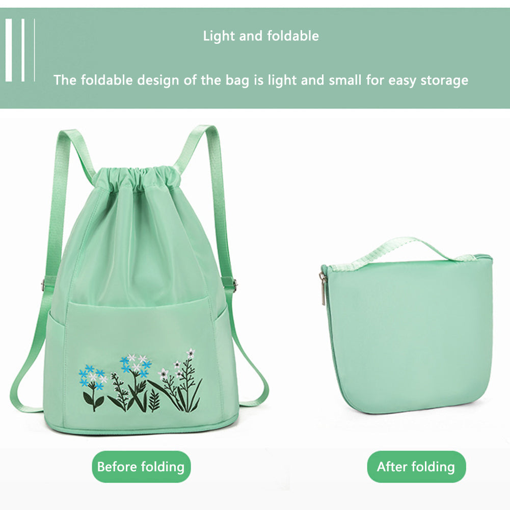 Flower Vanntett Sammenleggbar Stor Reise Rygsekk | Skanto