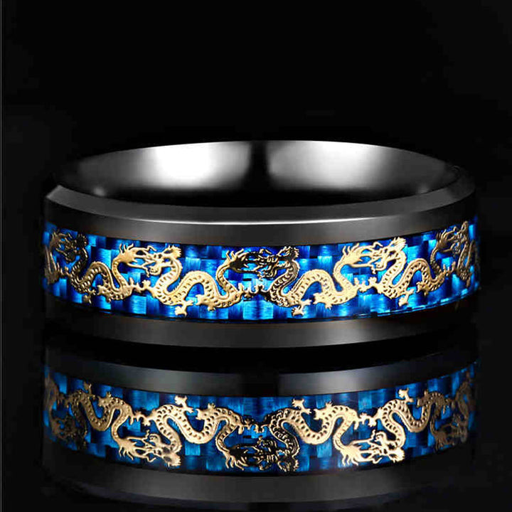 Skanto | Vintage Kina Drage Ring for Menn