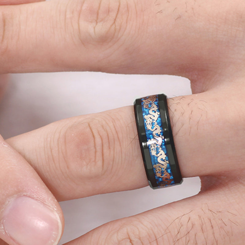 Skanto | Vintage Kina Drage Ring for Menn