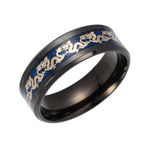 Skanto | Vintage Kina Drage Ring for Menn