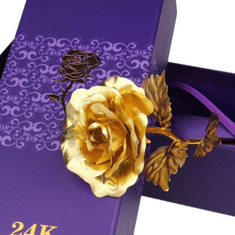 24k Gullfolie Rose - Med Boks | Skanto