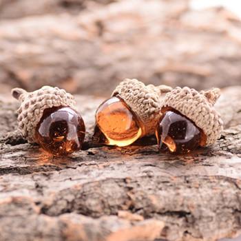 Glass Acorn Necklace | Skanto