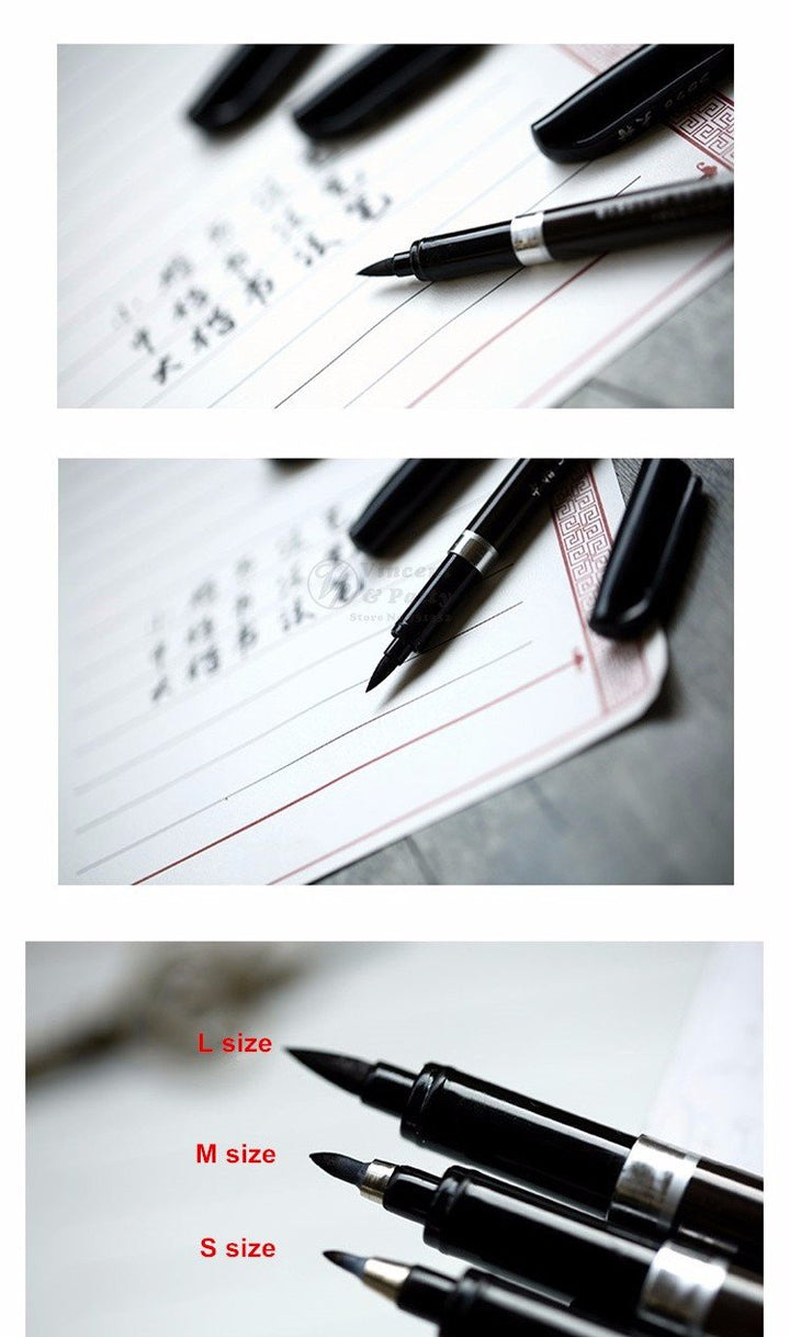 Kalligrafi Pensel Pens - 3 Stykker | Skanto