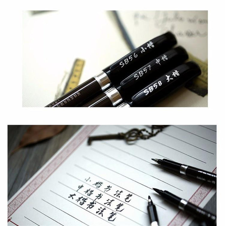 Kalligrafi Pensel Pens - 3 Stykker | Skanto