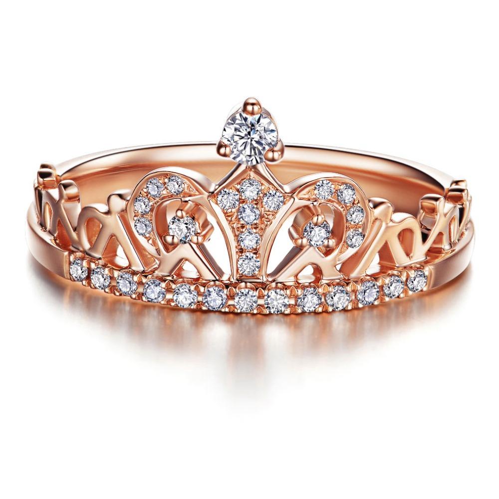 Rose Gold Rundt Kutt Ring | Skanto