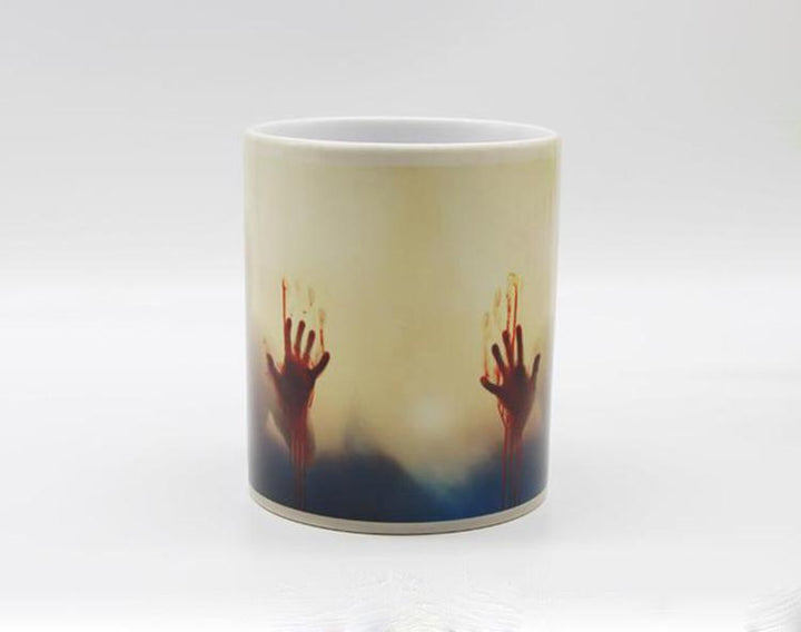 Heat Sensitive Bloody Hands Mug | Skanto