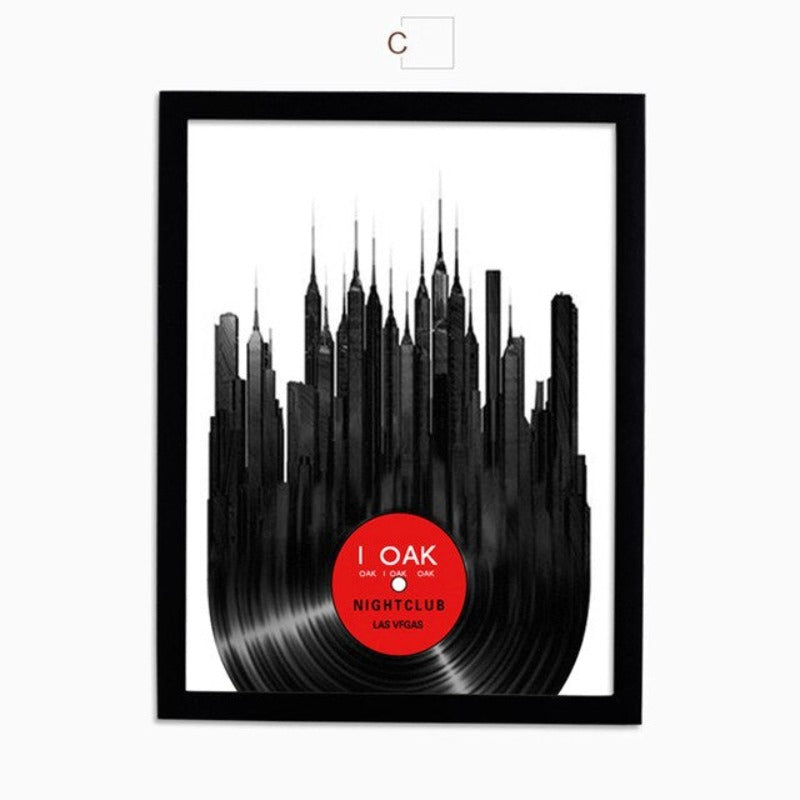 Musikk-lerretbilde, Kunsttrykk, Plakat, Moderne Kunst – Veggbilde på lerret