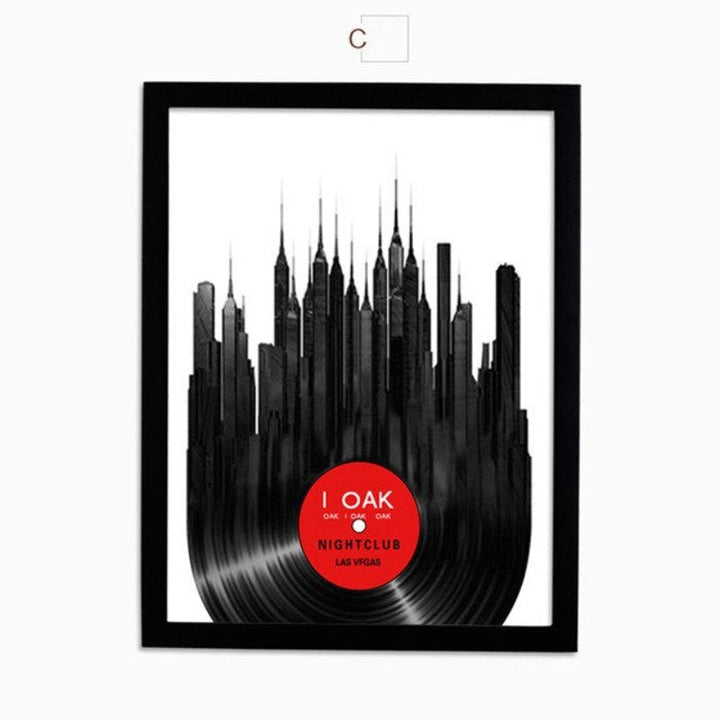 Musikk-lerretbilde, Kunsttrykk, Plakat, Moderne Kunst – Veggbilde på lerret