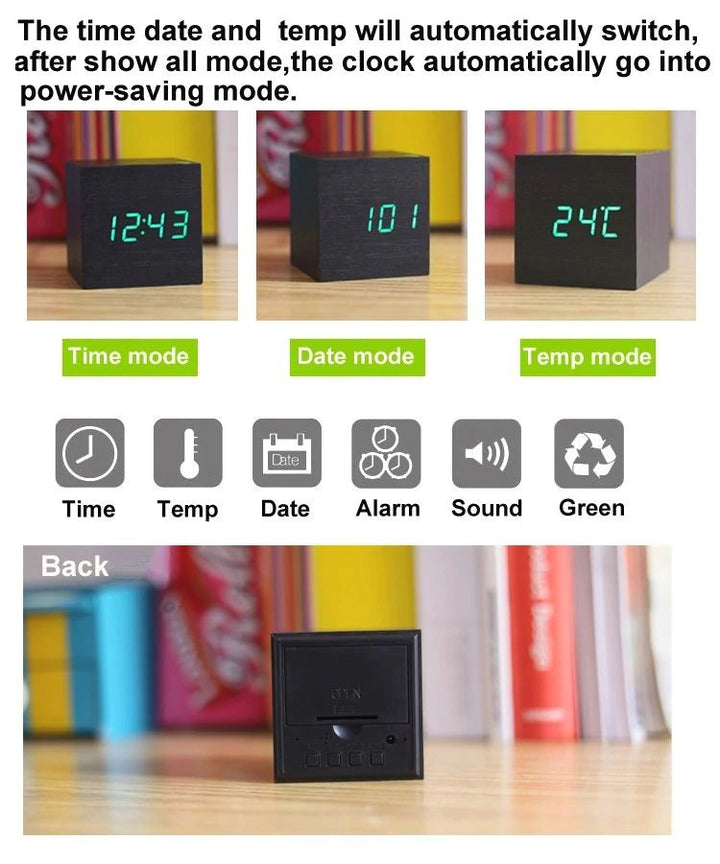 Skanto | Digital Clock Cube i moderne tredesign