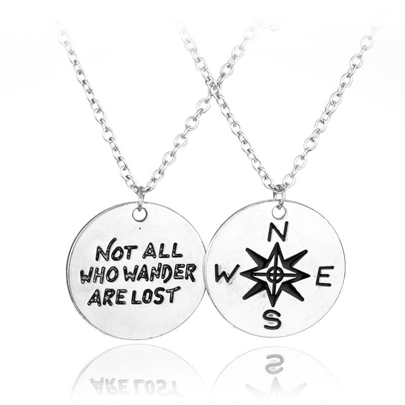 Premium Silver 'Wanderer' Halskjede - To-sidig | Skanto
