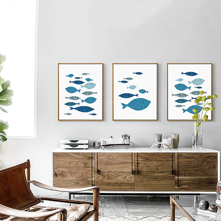 Fisk-Canvas Veggkunst Maleri