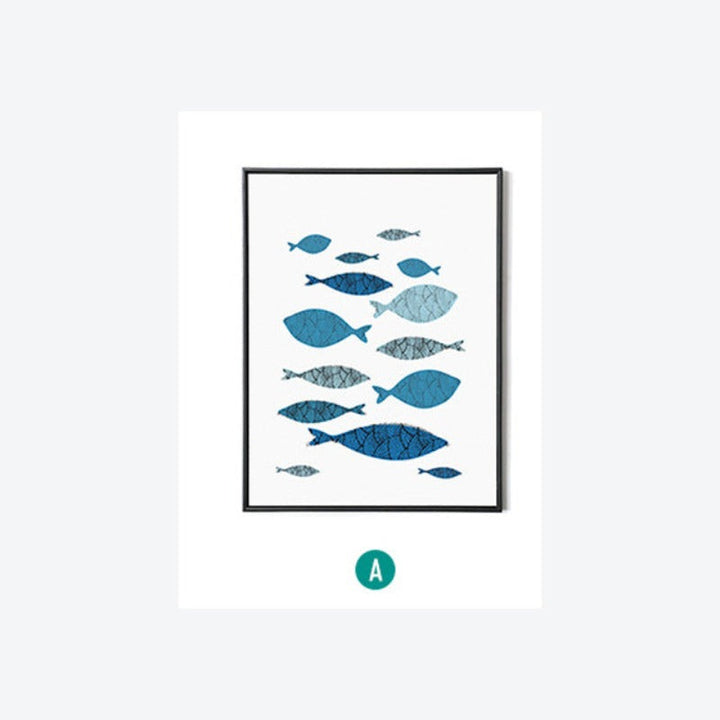 Fisk-Canvas Veggkunst Maleri