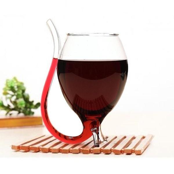 Vine - Vin Glass med sugerør | Skanto