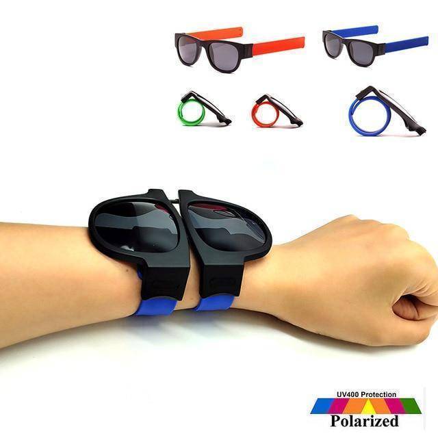 Skanto | Slap Solbriller Polaroid Slappable Wrap Armbånd Solbriller Håndleddsbånd Foldbare Solbriller