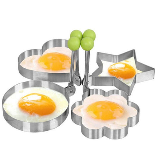 Norvo | Stål Stekt Egg Pannekake Formings Mold 4 stk sett