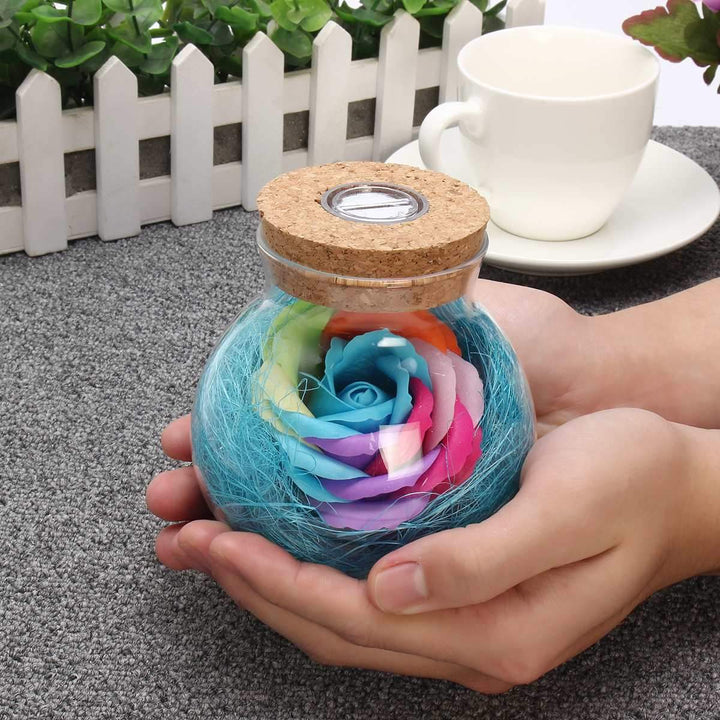 Bloom - LED Rose Bottle Lamp | Skanto