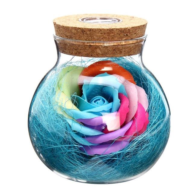 Bloom - LED Rose Bottle Lamp | Skanto