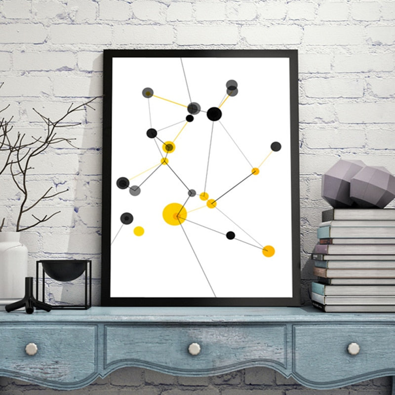 Casual Thought Points-Canvas Veggkunst Maleri | Skanto