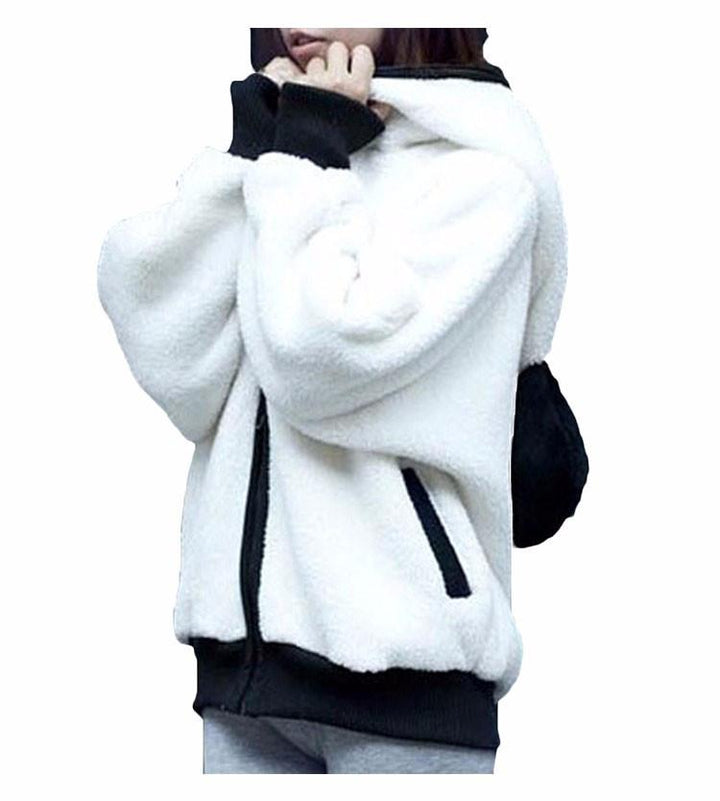 Fluffy Panda Hoodie | Skanto