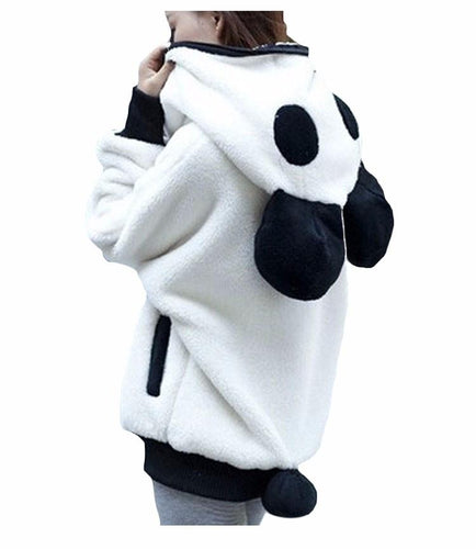 Fluffy Panda Hoodie | Skanto