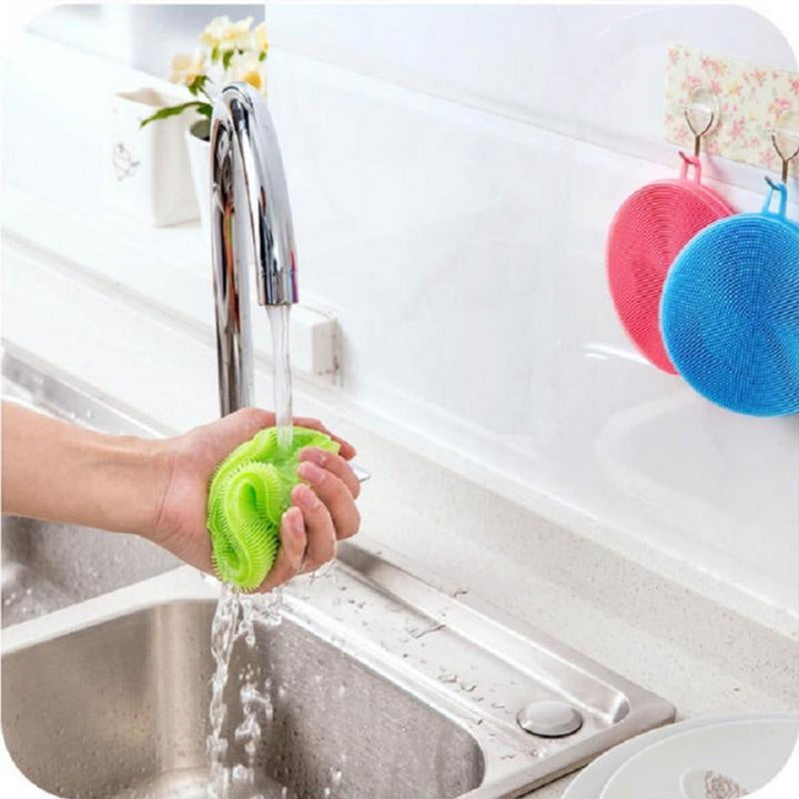Multi-Use Silikon Rengjøring Oppvask Svamp | Skanto