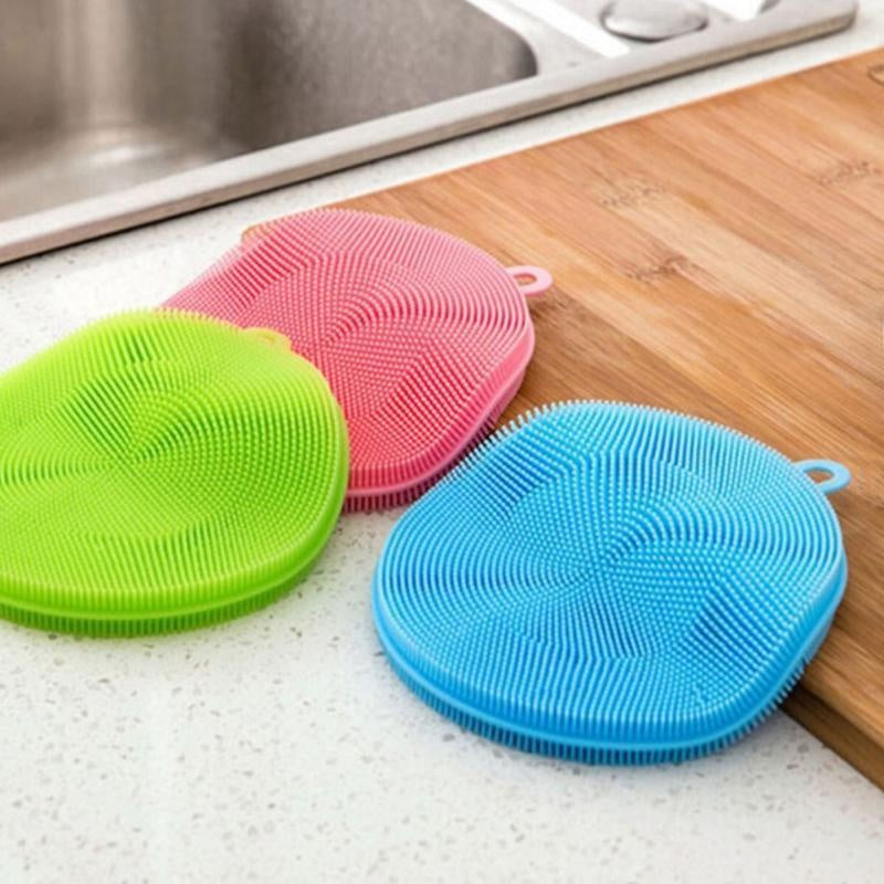 Multi-Use Silikon Rengjøring Oppvask Svamp | Skanto