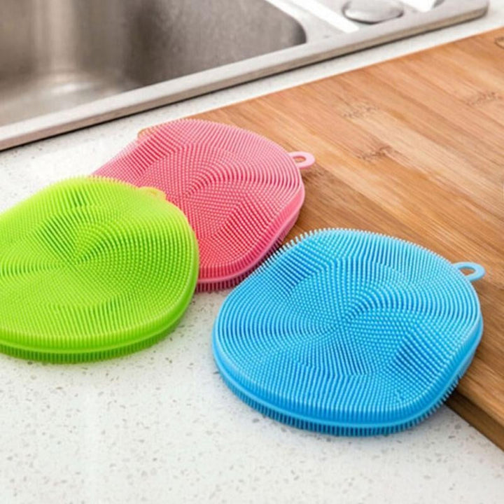 Multi-Use Silikon Rengjøring Oppvask Svamp | Skanto