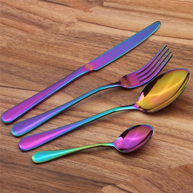 Prismatic Rainbow Bestikk (4 Delers Sett) | Skanto