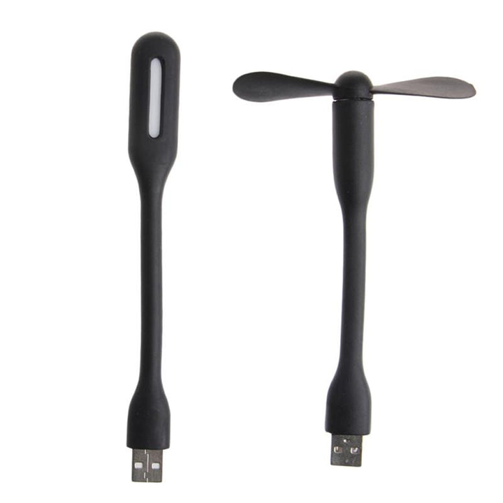 USB Mini Vifte og LED Lys - Bundle | Skanto