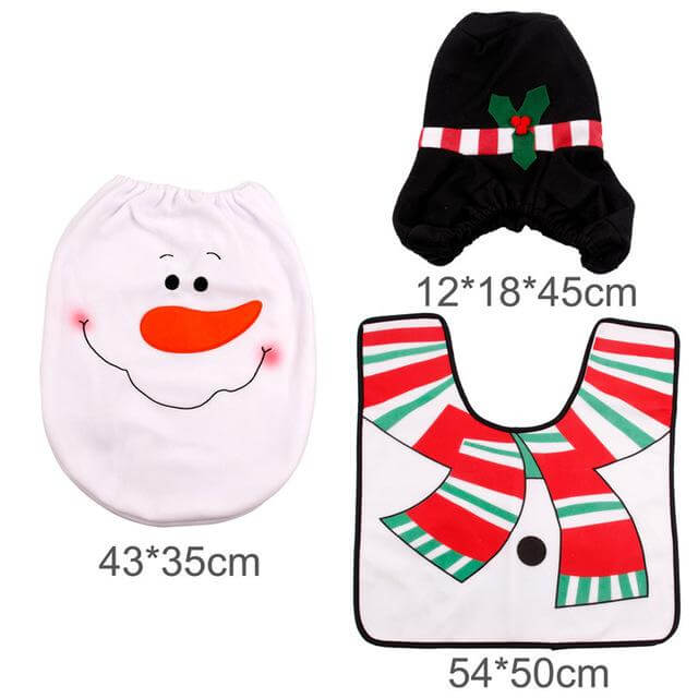 Skanto | 3pcs Fancy Julemann Toalettsete Deksel