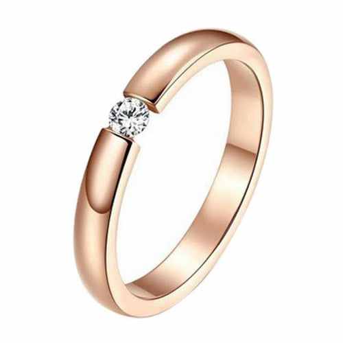 Enkel Rose Gull Ring | Skanto