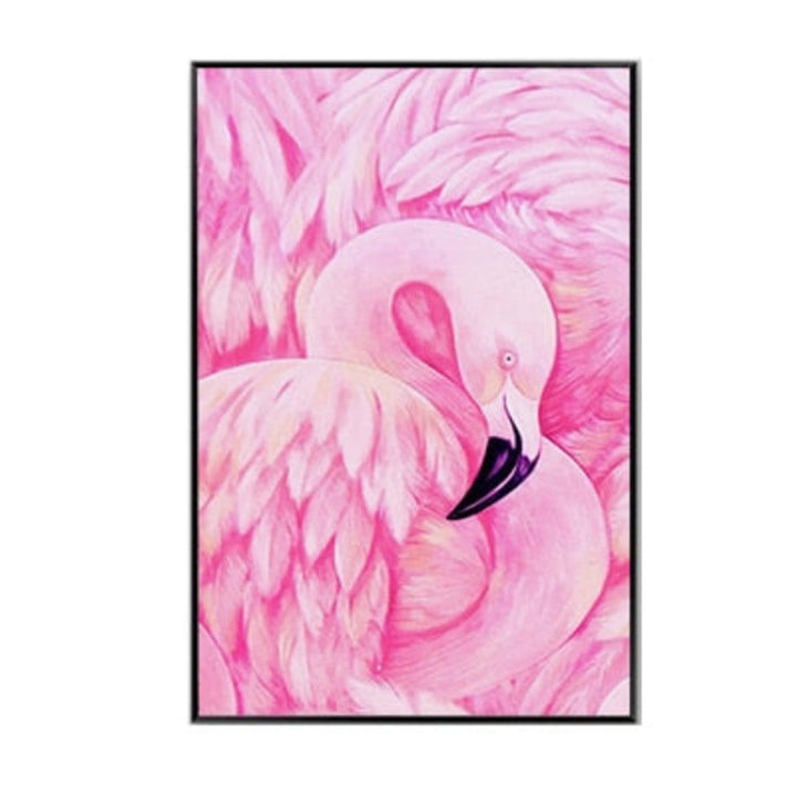 Pink Flamingo - Lærret Veggkunst Maling