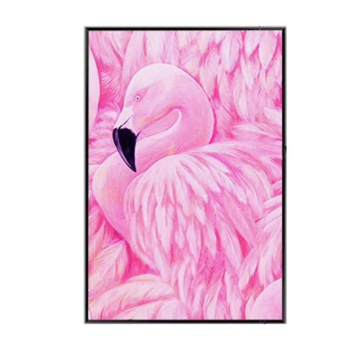 Pink Flamingo - Lærret Veggkunst Maling