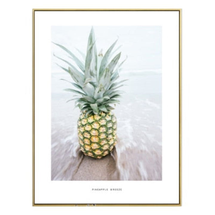 Pineapple Seascape - Lerret Veggkunst Maleri