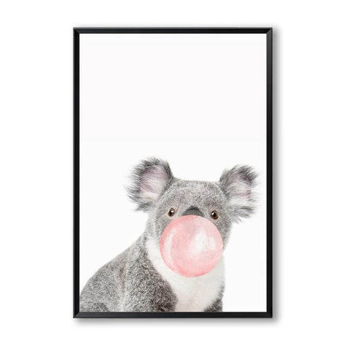 Skanto | Dyr Bubbelgummi Lerret Veggkunst