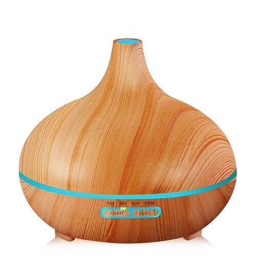 Wood Air Humidifier Essential Oil Diffuser Aroma Lamp | Skanto