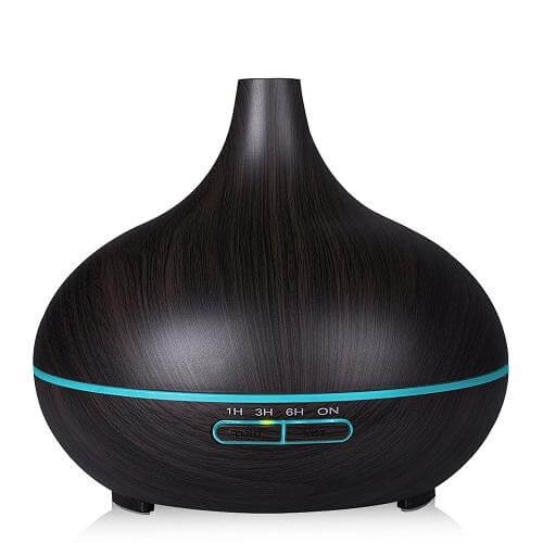 Wood Air Humidifier Essential Oil Diffuser Aroma Lamp | Skanto