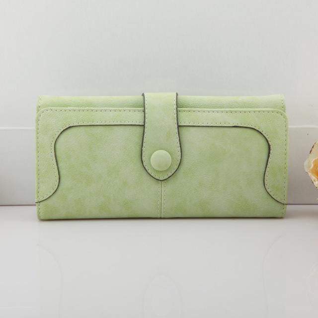 Norvo | Eksklusive Dame Lommebøker Nye Vinter Motetrender Pumpe Frostet Multi-kort Posisjon To Fold Lommebok Dame Ms. Lang Lommebok Kort