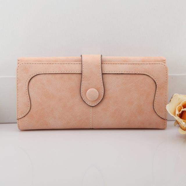 Norvo | Eksklusive Dame Lommebøker Nye Vinter Motetrender Pumpe Frostet Multi-kort Posisjon To Fold Lommebok Dame Ms. Lang Lommebok Kort