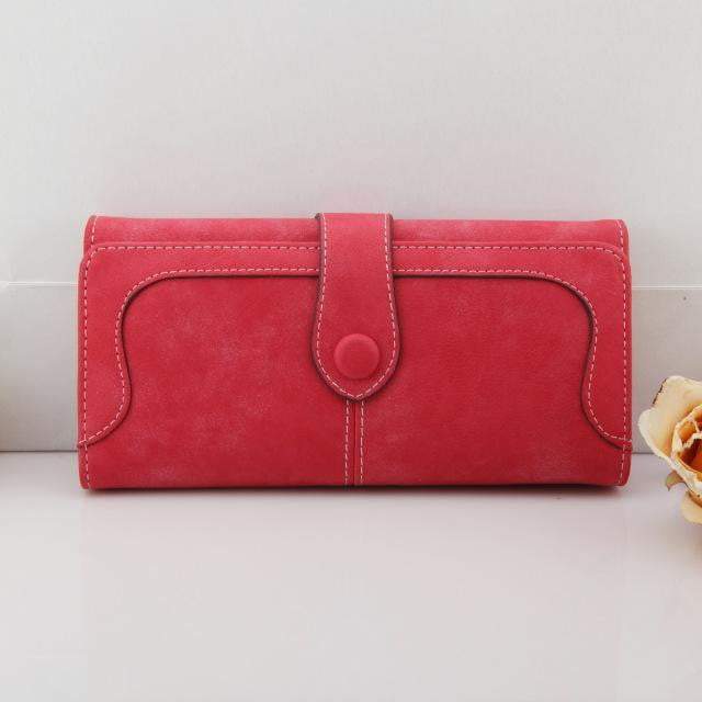 Norvo | Eksklusive Dame Lommebøker Nye Vinter Motetrender Pumpe Frostet Multi-kort Posisjon To Fold Lommebok Dame Ms. Lang Lommebok Kort