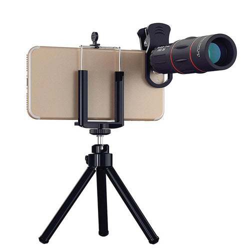 Skanto | 18X Zoom Teleskop Mobil Linse med Stativ Klemme For iPhone og Samsung Android - 1000m 3280ft