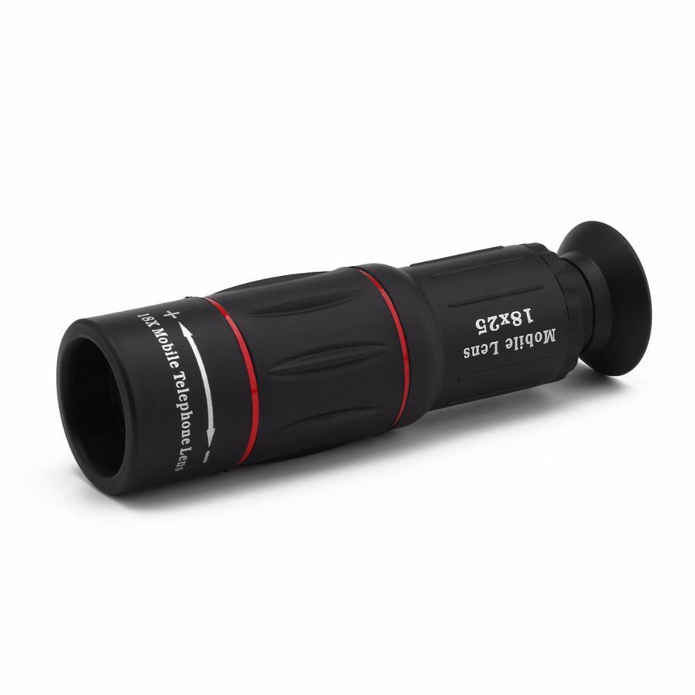 Skanto | 18X Zoom Teleskop Mobil Linse med Stativ Klemme For iPhone og Samsung Android - 1000m 3280ft