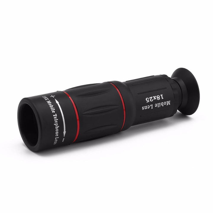 Skanto | 18X Zoom Teleskop Mobil Linse med Stativ Klemme For iPhone og Samsung Android - 1000m 3280ft