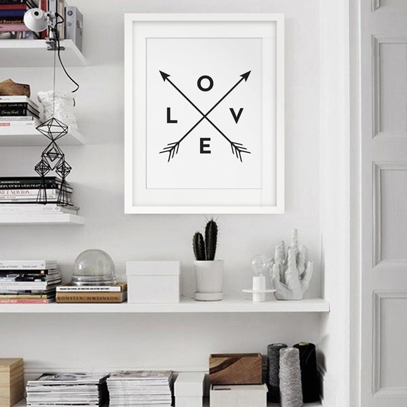 Arrows Of Love - Lerret Veggkunst Maleri | Skanto